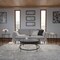 Flash Furniture 3 Piece Round Glass Table Set-Matte Black Frame NAN-CEK-21750-BK-GG - alternate 1